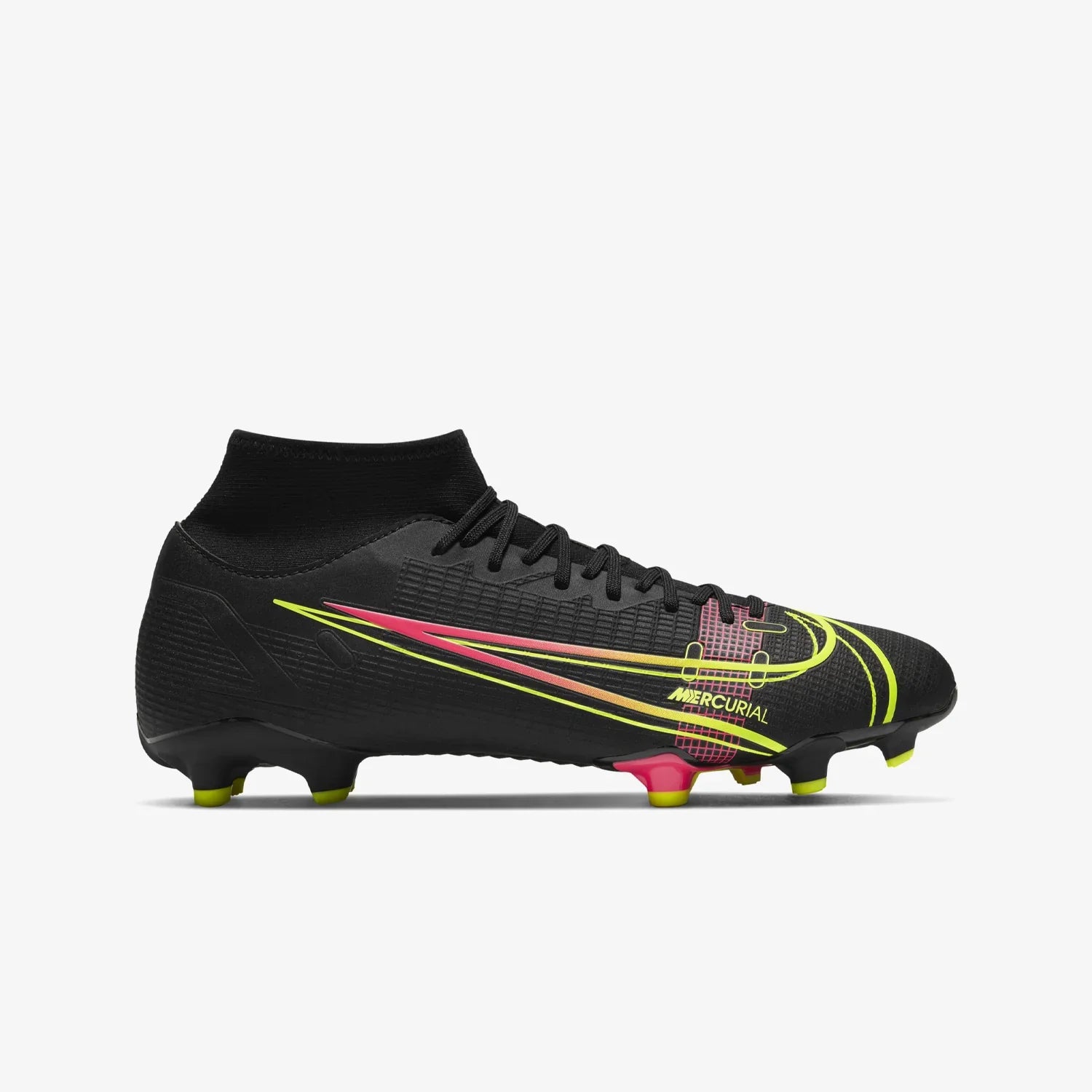 Nike Mercurial Superfly 8 Academy FG Firm Ground Football Boots Black/Cyber/Noir