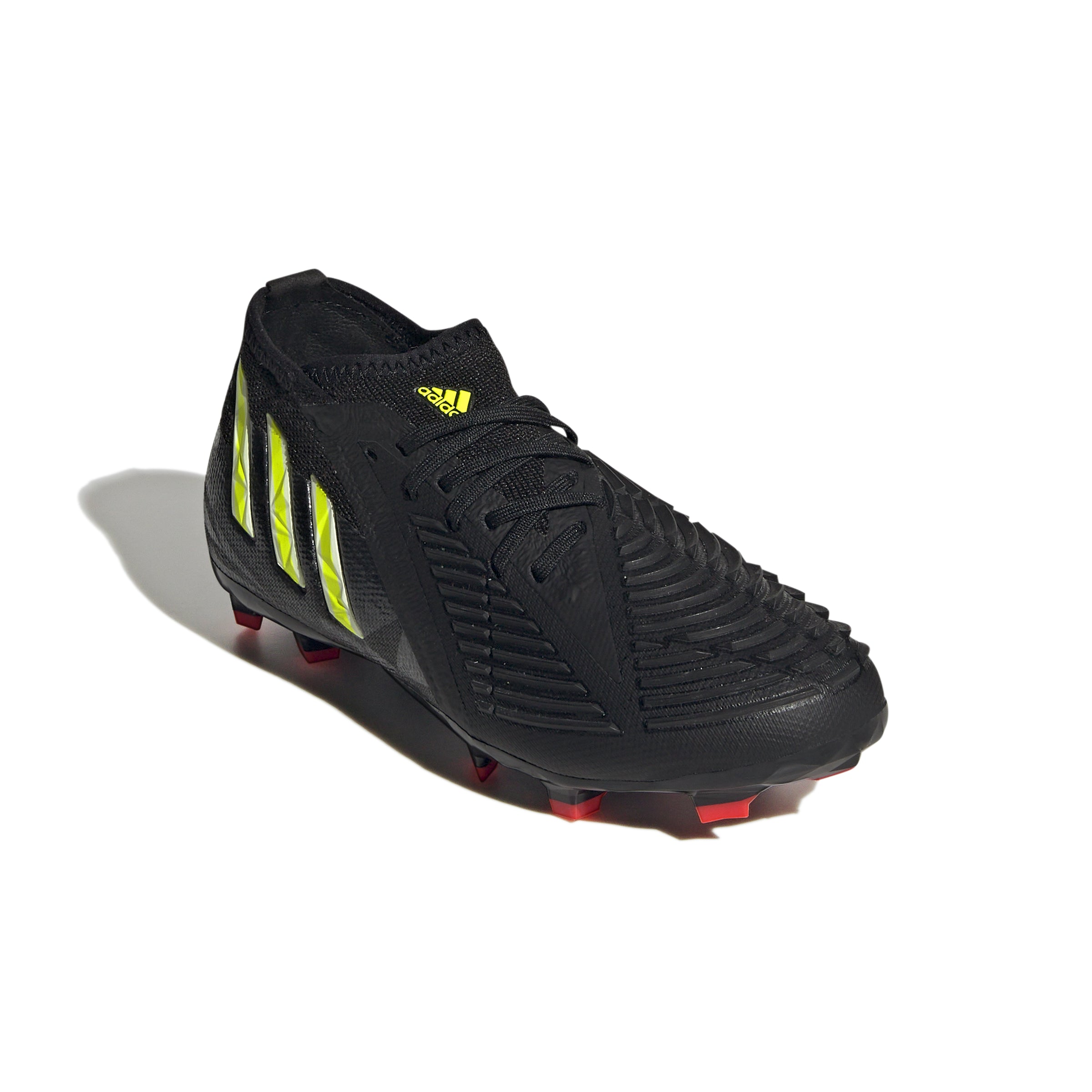 adidas Kids Predator Edge 1 FG J Soccer Cleats Black/Yellow