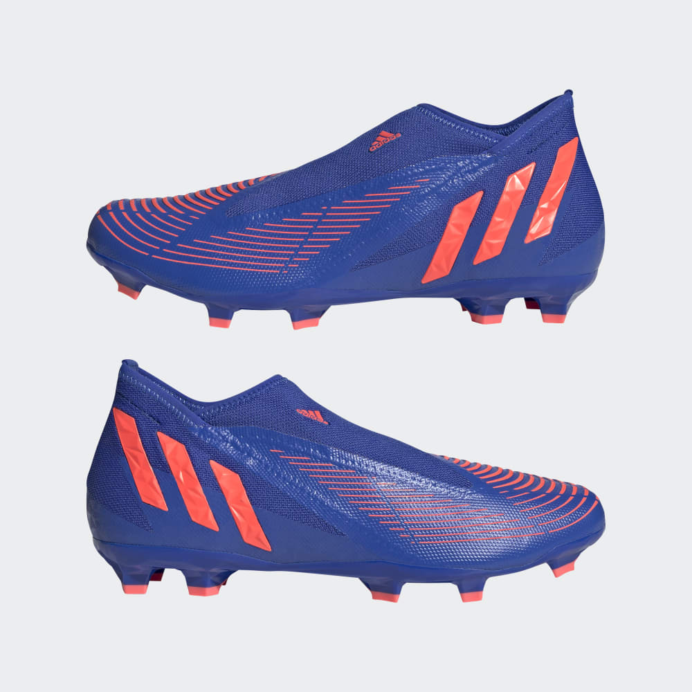 adidas Predator EDGE Laceless FG Firm Ground Football Boots Blue/Turbo