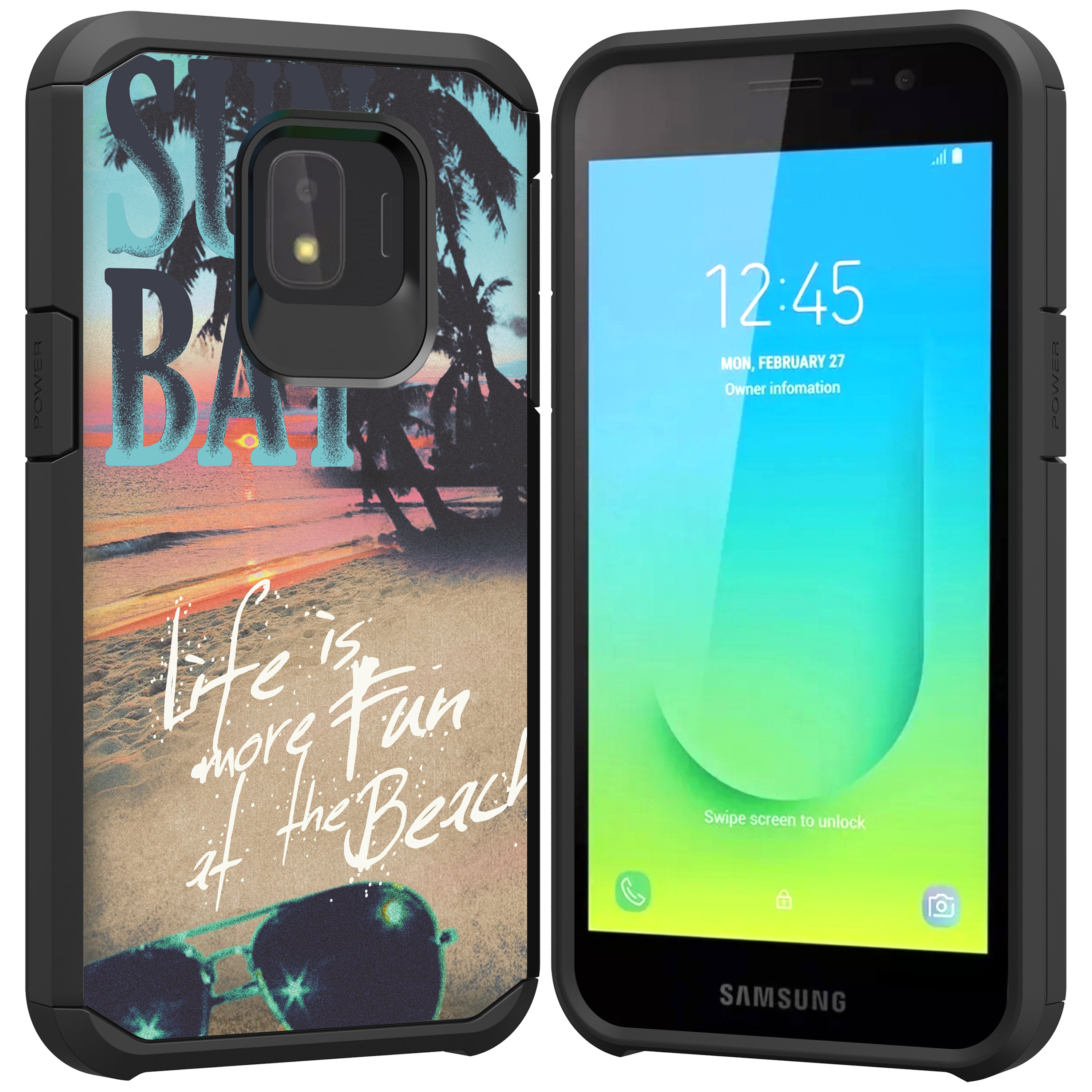 For Samsung Galaxy J2 Core J2 Dash J2 Pure Slim Rugged Hybrid Case