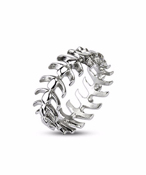 The Vertebrae Ring in Silver