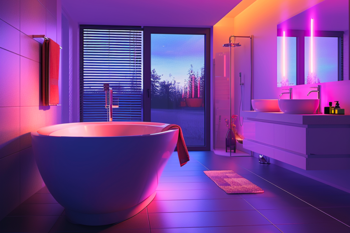 Create the perfect ambiance with smart lighting-bathroom