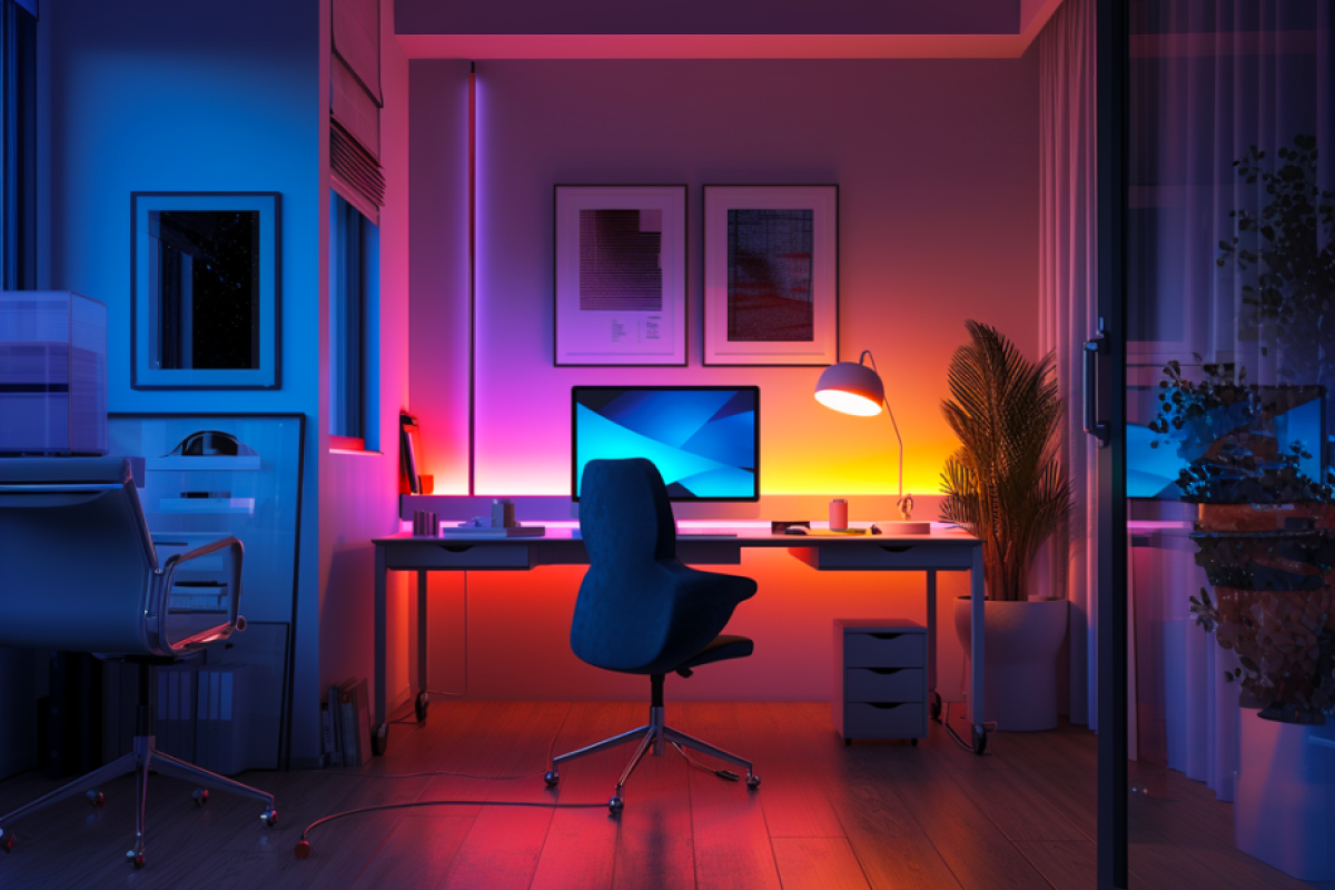 Create the perfect ambiance with smart lighting-Home Office