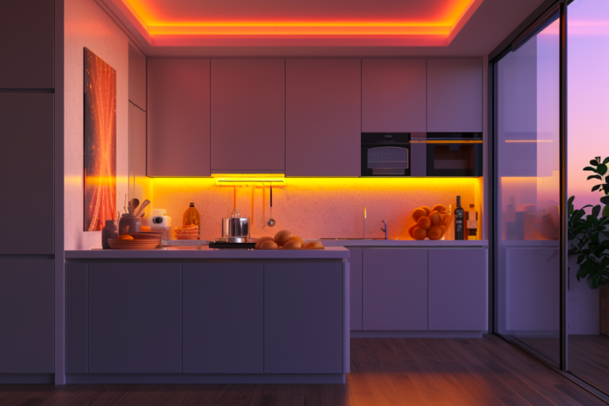 Create the perfect ambiance with smart lighting-Kitchen