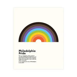 Philly Rainbow Pride Print - 8x10 - Nerd Herd