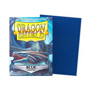 Dragon Shield Sleeves: Matte Blue (100) - Nerd Herd