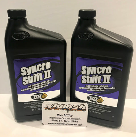 Bg Syncro Shift Ii Synthetic Gear Lubricant 14 Fiesta St Transmis Whoosh Motorsports