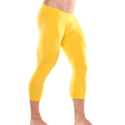 yellow nike compression tights