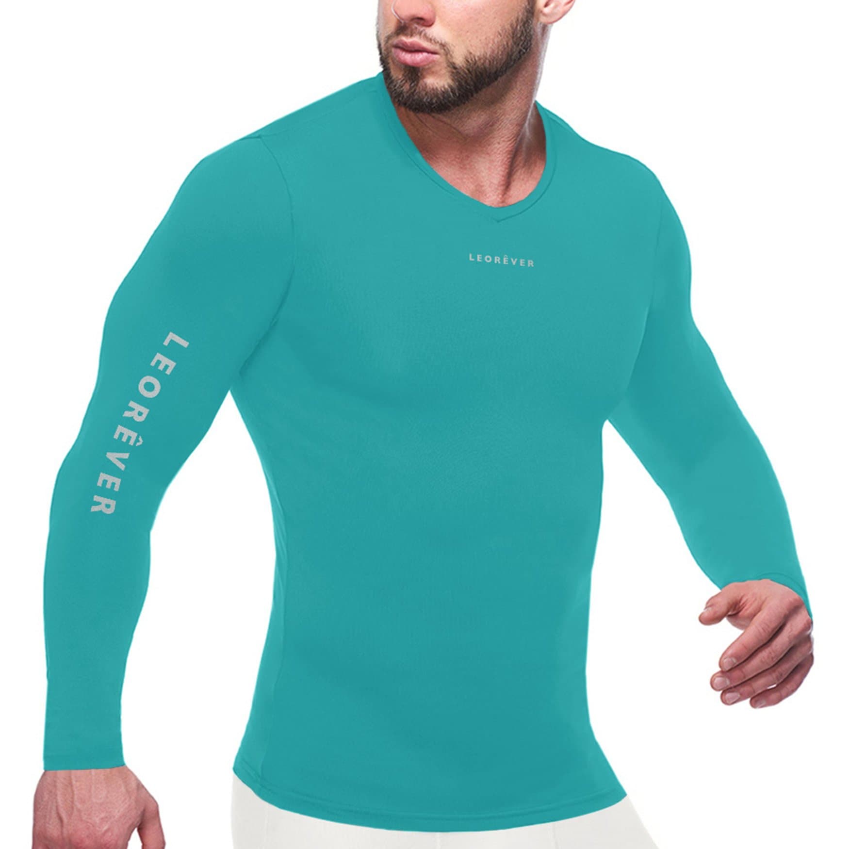 Mens Performance Long Sleeve Compression Shirt LeorÊver 8918