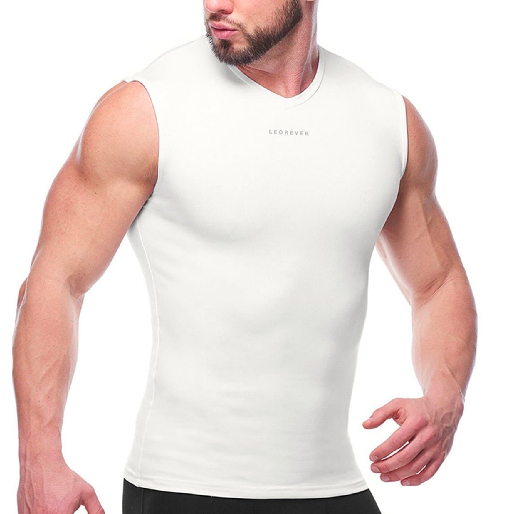 Mens Performance Sleeveless Compression Shirt LEORÊVER