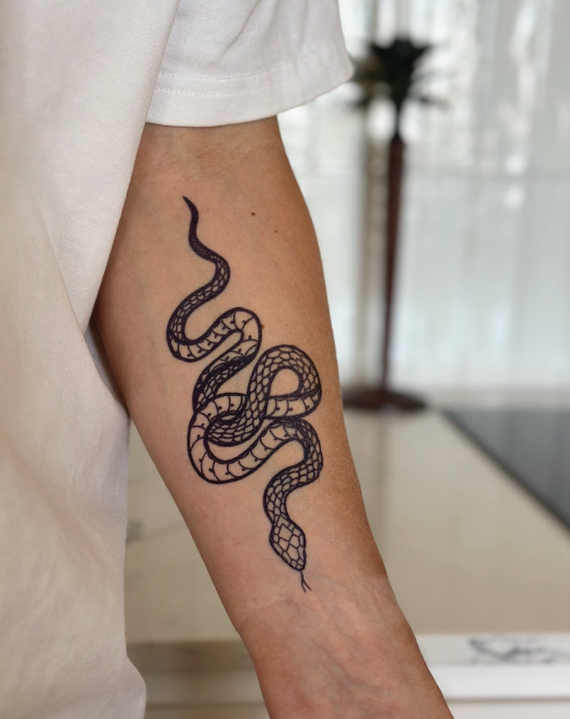 Sexy Women Body Art Arm 15 Days Long Lasting Tattoo Design Snake Juice Ink  Waterproof Semi Permanent Temporary Tattoo Sticker - China Tattoo Sticker  and Waterproof 3D Tattoo Sticker price | Made-in-China.com