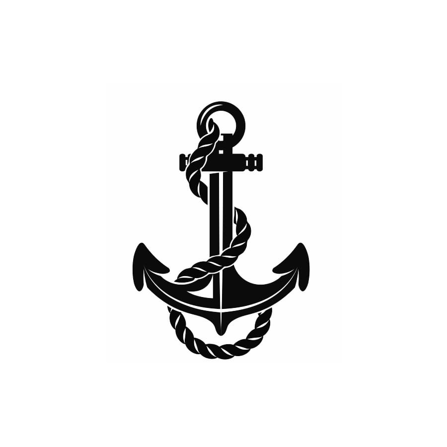 Anchor and Rope Temporary Tattoo | EasyTatt™
