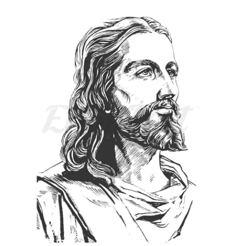 Jesus Face Temporary Tattoo | EasyTatt™