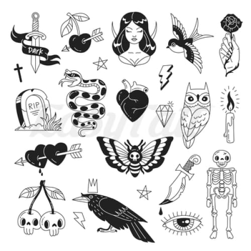 Life And Death Temporary Tattoo Easytatt