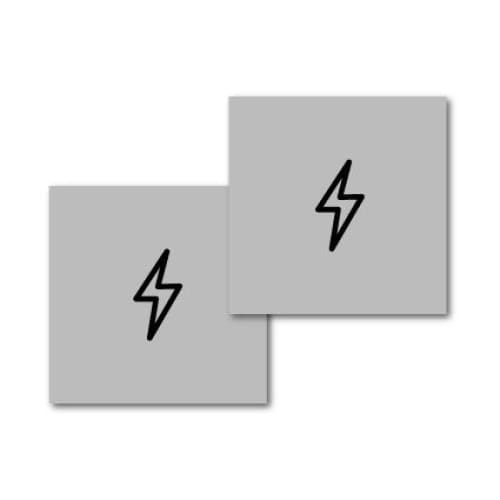 Lightning Bolt Semi-Permanent Stencil Kit | EasyTatt™