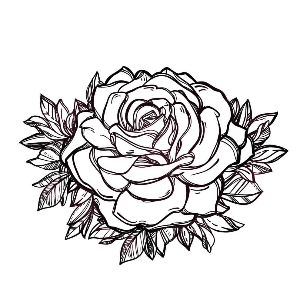 Rose Temporary Tattoo | EasyTatt™