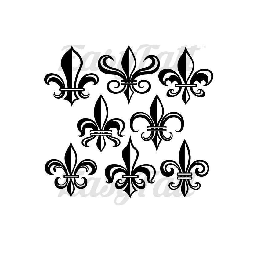 Saint Symbols Set Temporary Tattoo | EasyTatt™