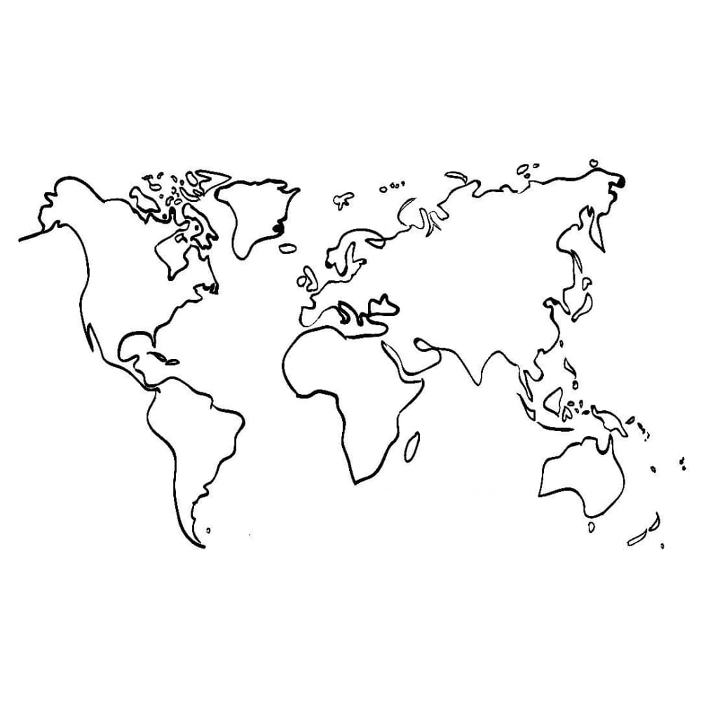 world map outline easytatt