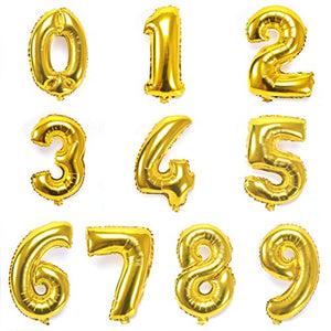 16 inch number balloons