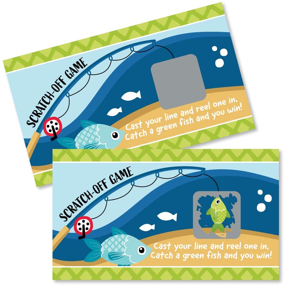Let's Go Fishing - Baby Bodysuit Wish Card Fish Themed Baby Shower Act –  MATTEO PARTY