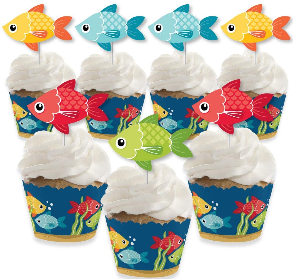 Fishing themed cupcakes x  Fishing cupcakes, Fish cake birthday, Themed  cupcakes