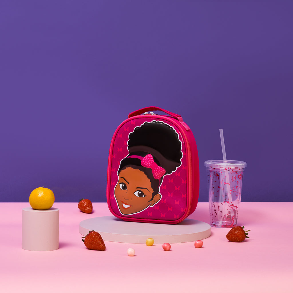 Personalized Lunch Box for Black Girls African American Lunch Box With Princess  Princess Lunch Carrier Black Girl Fairy Lunch Bag 