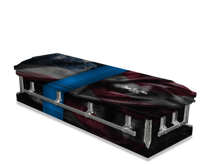 casket with flag