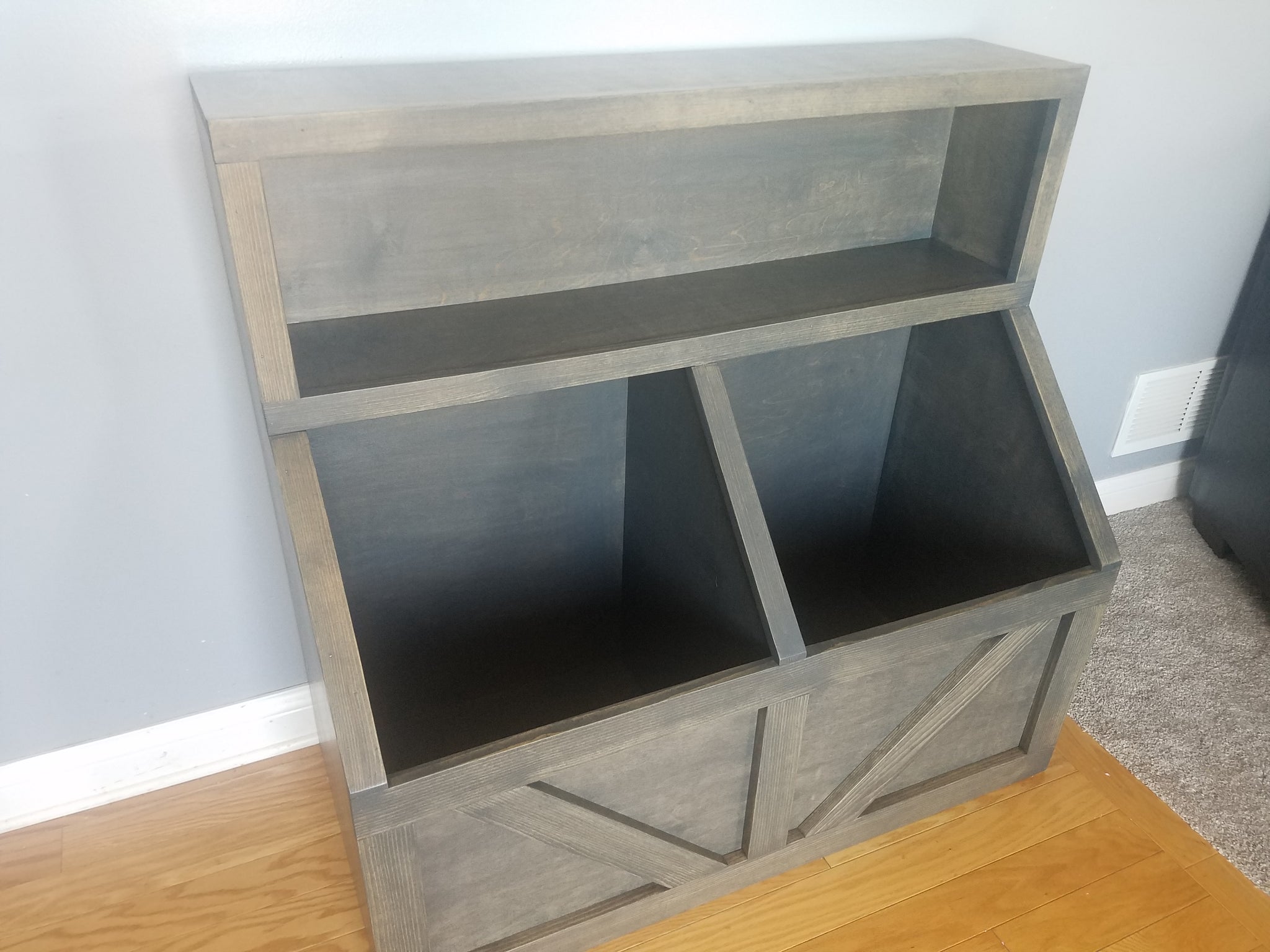 gray toy chest