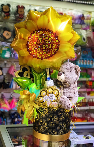 Regalo personalizado con oso de peluche temática Girasol – El Regalador  Ecuador