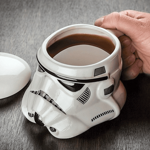 gloria Al frente Adjuntar a Taza de cerámica con tapa Stormtrooper - Star Wars – El Regalador Ecuador