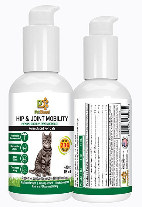 Liquid Vitamins For Hip Joint Mobility For Cats Pet Diesel