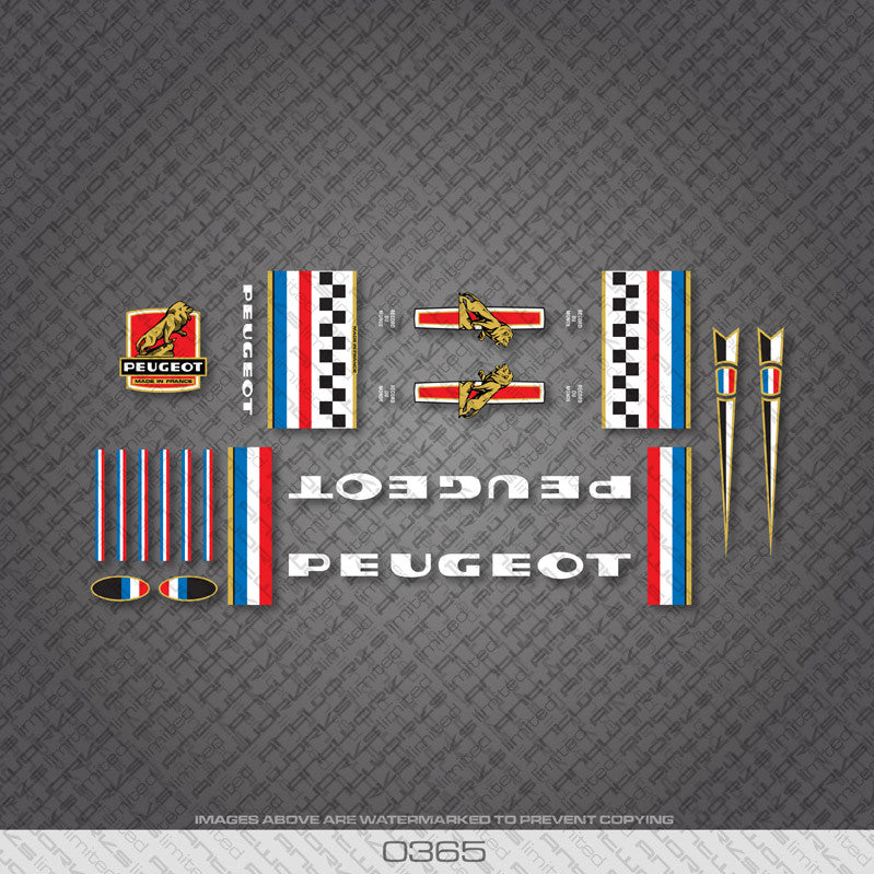 peugeot bicycle decals