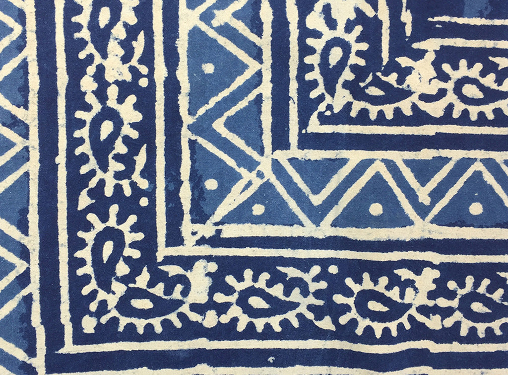 indigo design detail - india - pallu design