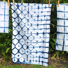 Shibori Itajime - Pallu Design