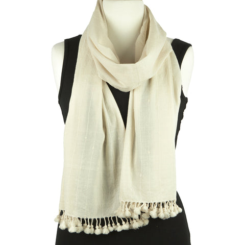 Hand woven woollen scarf - Pallu Design 
