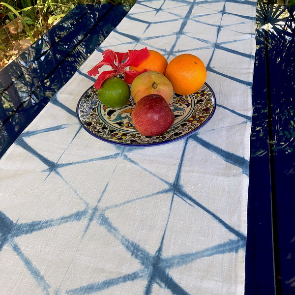 Naturally Dyed Indigo Shibori Linen Napkins (Set of 4) on Food52