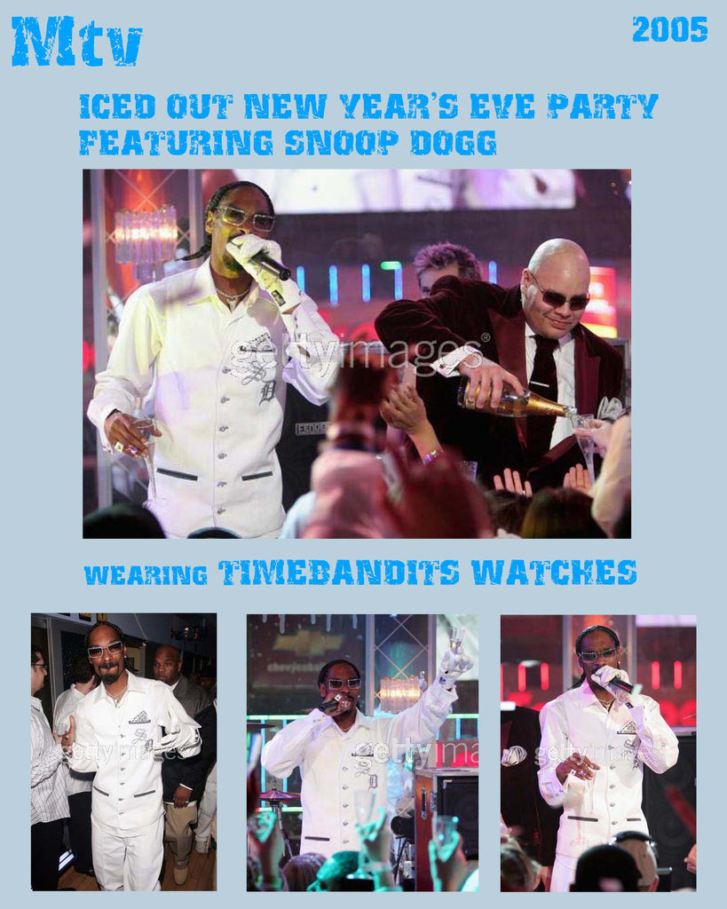 TIMEBANDITS Watch Seen On Snoop Dogg / Mtv New Year's Eve Party