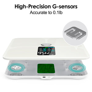 ABLEGRID Body Fat Scale, Smart WiFi Digital Bathroom Scale for