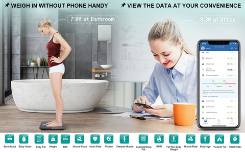  Body Fat Scale, ABLEGRID Digital Smart Bathroom Scale