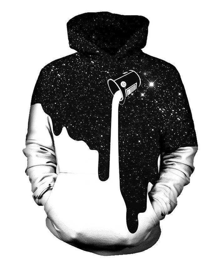 Milky Way Hoodie | Mens Rave Hoodie | Mens Rave Outfits |Men Rave ...