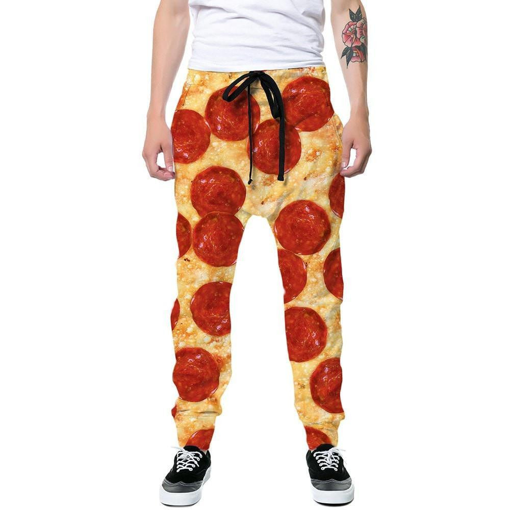 Pizza Joggers | Mens Rave Joggers | Mens Rave Outfits| Men Rave Clothes ...