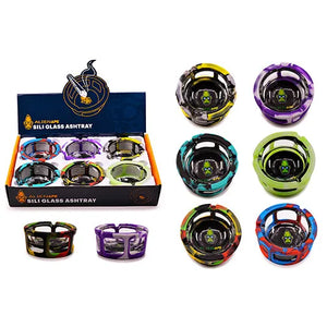 Glass Ashtray With Silicone Sleeve From Space King - BDD Wholesale