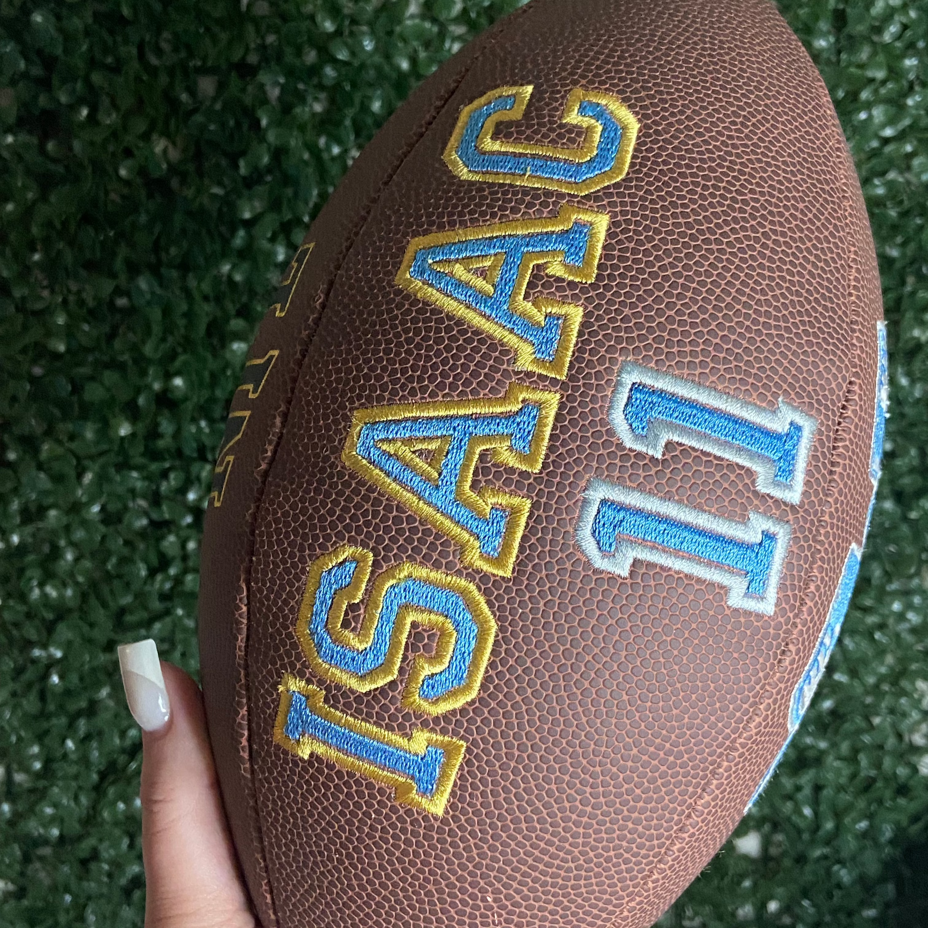 Personalized Embroidered Football