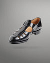 Joseph Cheaney Vietri T Bar Sandal in Black Calf