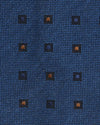 Vanda Fine Clothing - Turquoise-Orange Squares Tie