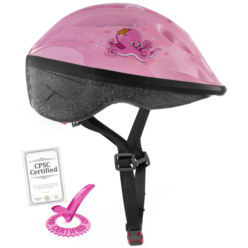 pink kids helmet