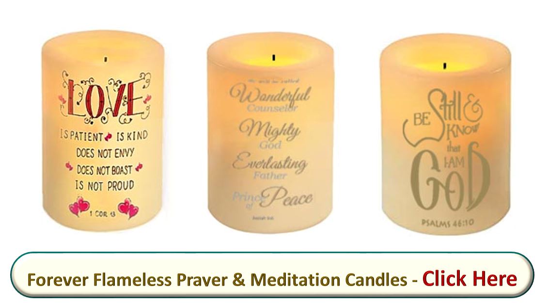 Flameless, flickering, led, candles, bible verses, scripture, Prince of Peace, Love, be still I am God designs 