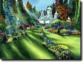 What does heaven look like?-Akiane Kramarik Painting Supreme Sanctuary