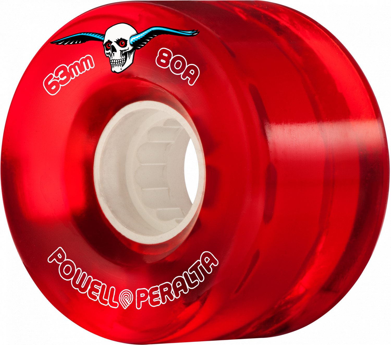 Clear Cruiser Wheels 55mm | 80a in Red