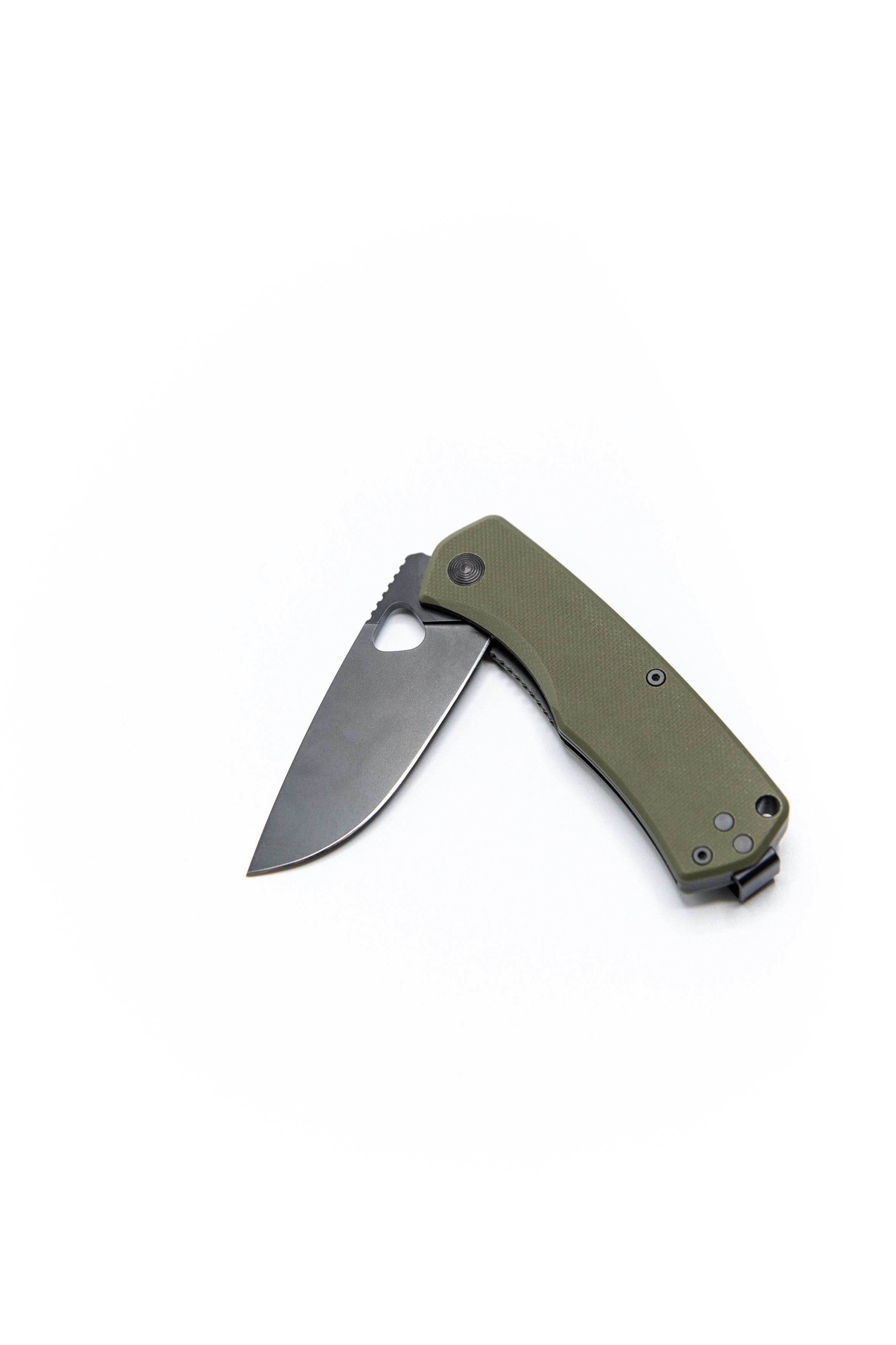 The Folsom Knife in OD Green + Black